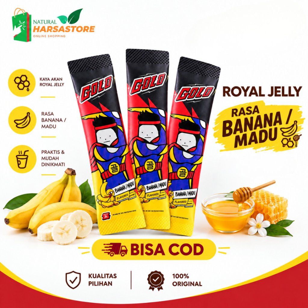 Golo Ginseng Original Official Asli | Minuman Serbuk Botanical Herbal Korean Ginseng