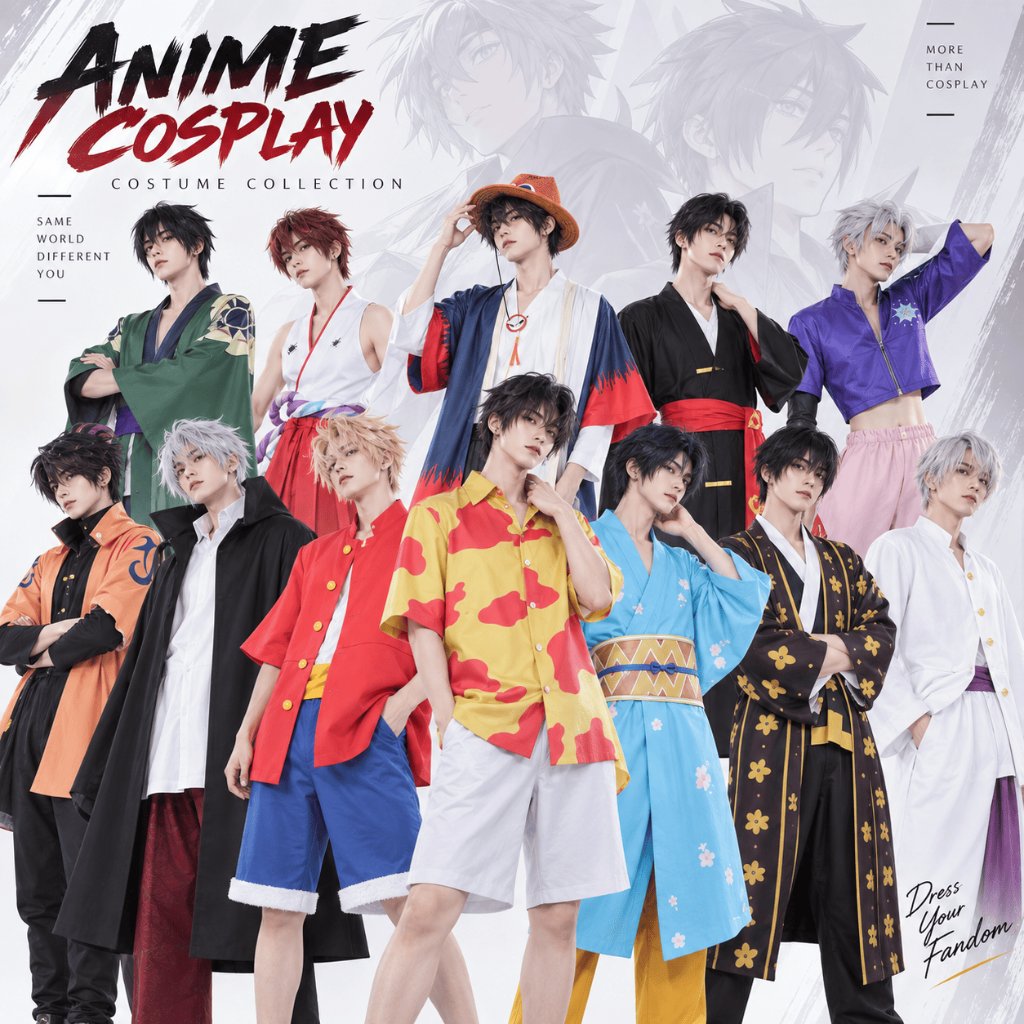 Kostum Cosplay Anime One Piece Luffy Nami Zoro Uta Wano Shanks Portgas D Ace Nico Robin Trafalgar La