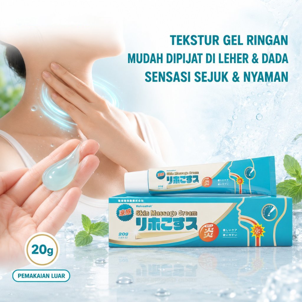 Gel Herbal 20g - Bersihkan Dahak Paru-Paru, Redakan Batuk Berdahak, Legakan Dada Sesak & Napas Berat