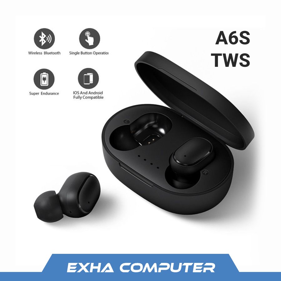 A6S Wireless Headphone Bluetooth Earphone Wireless Stereo Mini Earbuds Macaron Hi-Fi A6S TWS
