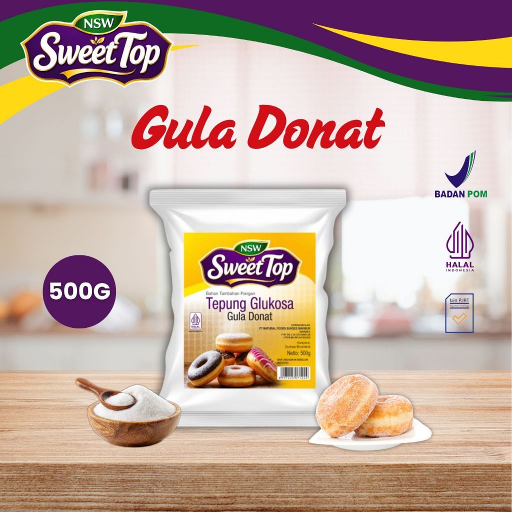 NSW Sweet Top Gula Donat Taburan Donat Gula Dingin