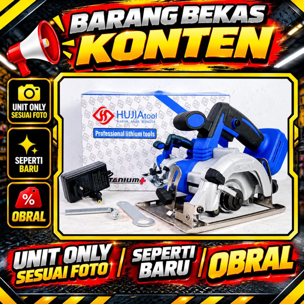 Mesin Potong Keramik Baterai 5 Inch Brushless Cordless Marble Cutter Universal LXT Unit Only