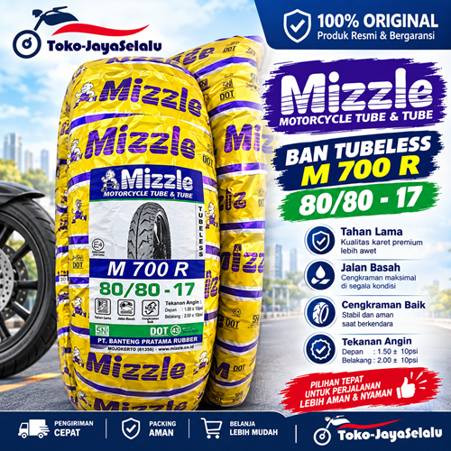 Ban mizzle tubeless 80/80-17 m700 m 700