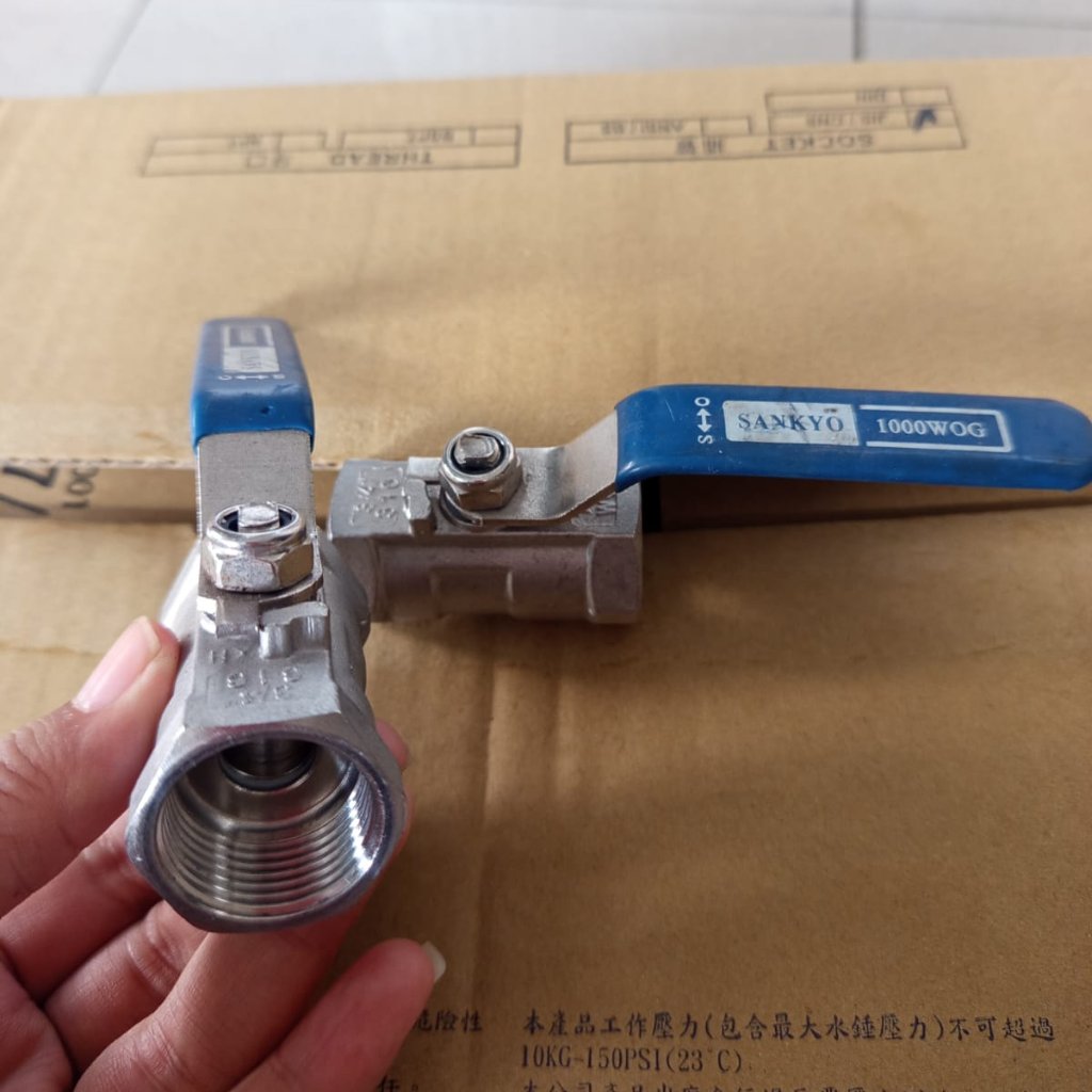 Ball Valve 3/4" Sankyo / Stop Kran 3/4" Sankyo / Ball Valve Stainless Sankyo 3/4 inch