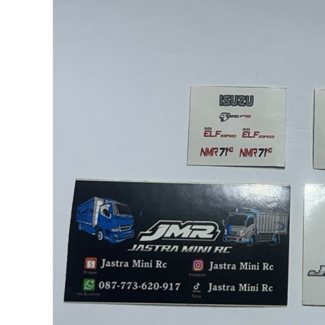 1 biji stiker truk nmr 71 truk plastik