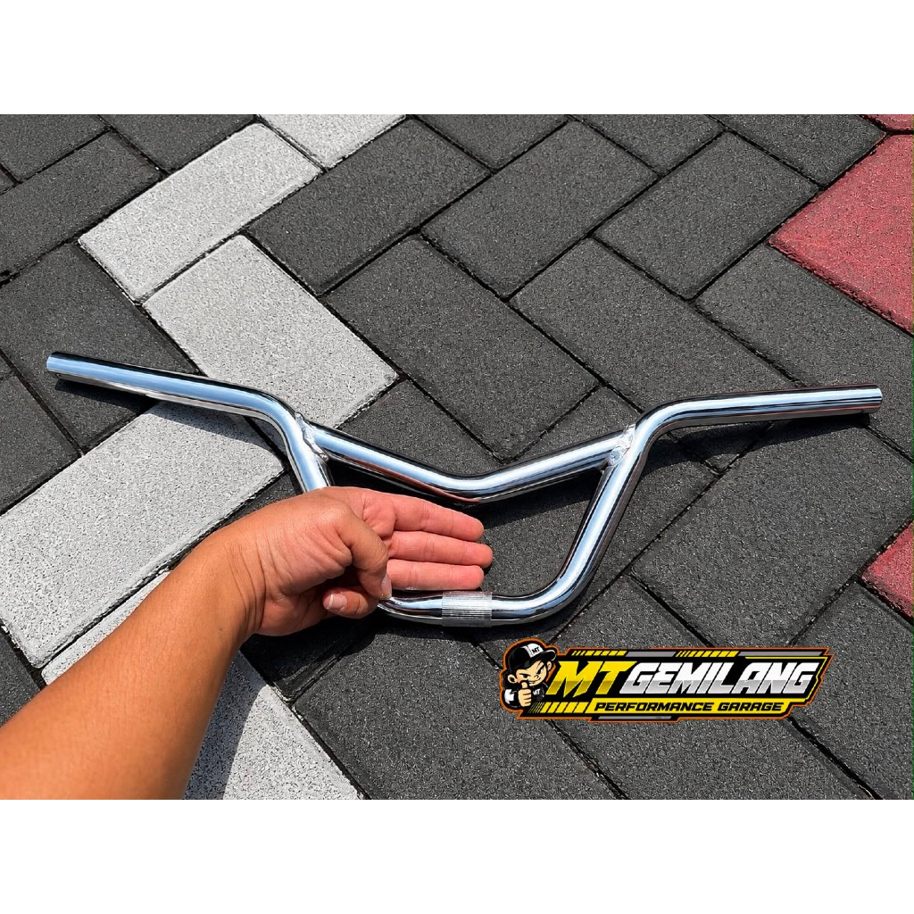 Stir M drag 3jari bmx Crome hitam super tebal MT GEMILANG
