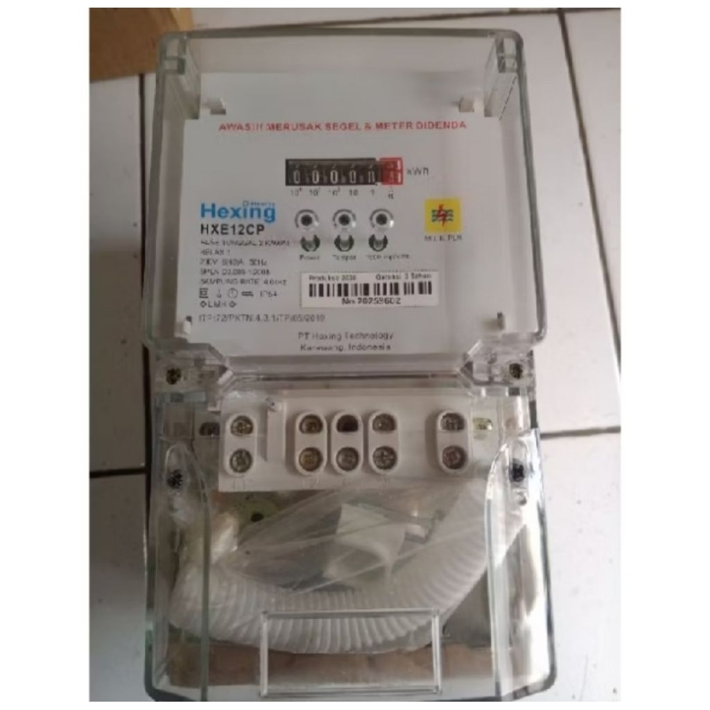 kWh meter 5(40)A hexing pascabayar 1phase