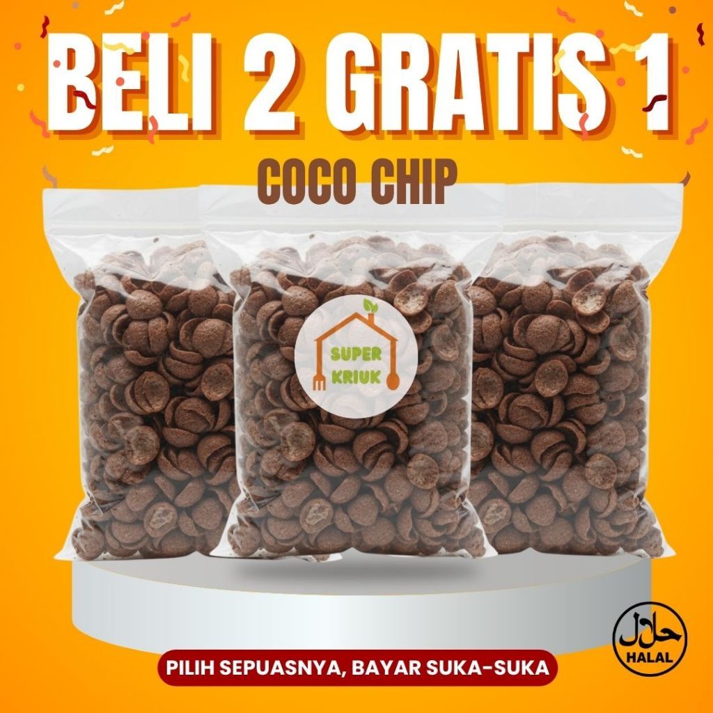 BELI 2 GRATIS 1 Coco chip coco crunch SuperKriuk PROMO TERMURAH