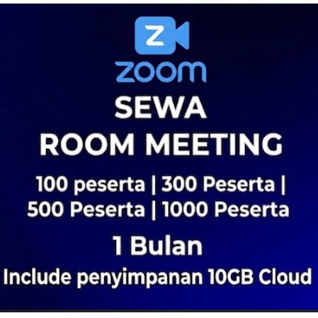Zoom Meeting Pro Murah 100 Peserta harian dan Bulanan