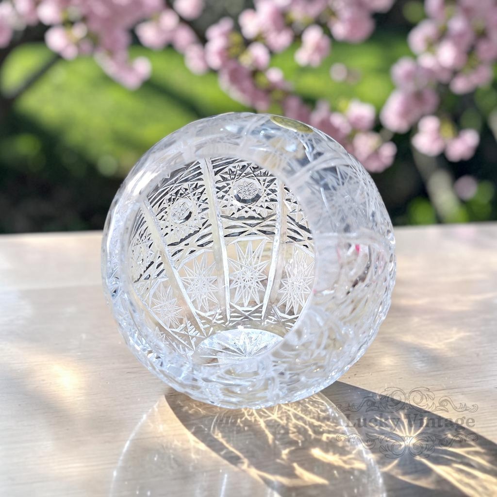 Vintage Asbak Crystal Bohemia Made in Czech