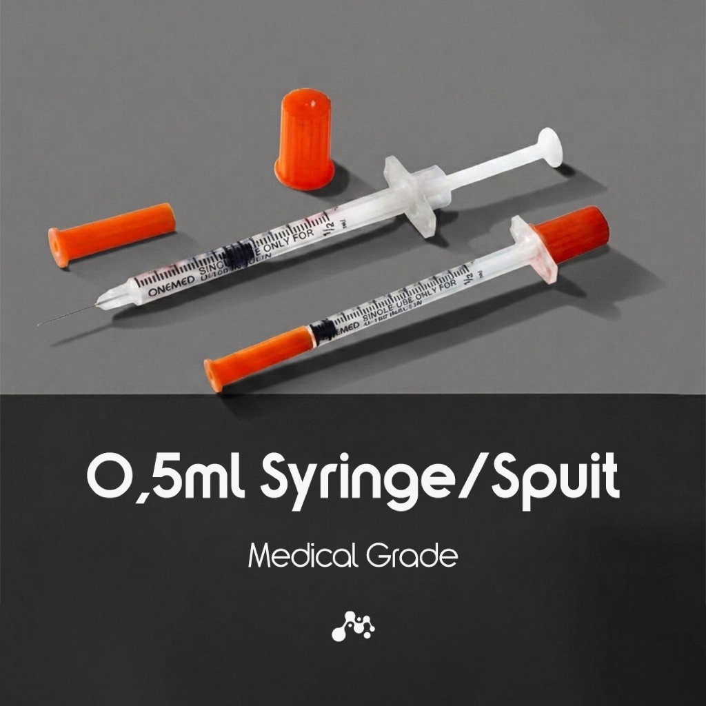 Spuit syringe injection suntikan onehealth onemed 0,5 cc ml 3 ml needle pen untuk kebutuhan lab