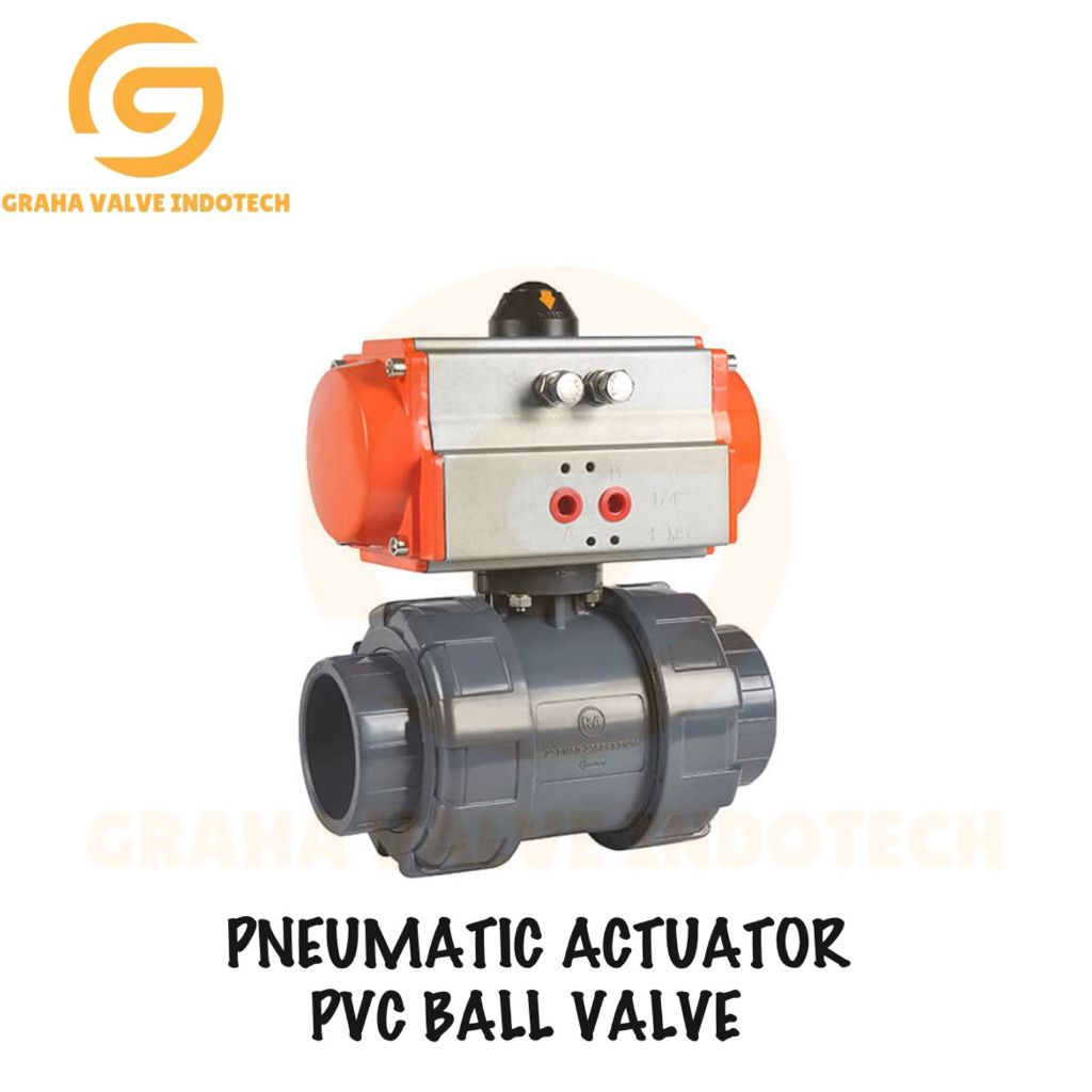 Pneumatic Actuator PVC ball valve DA 2" inchi