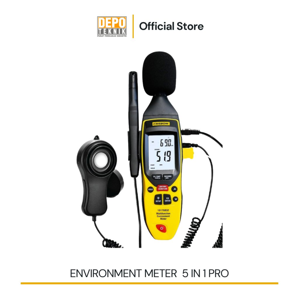 KRISBOW Environment Meter 5 IN 1 Pro / Alat Ukur Environment Meter 5 In 1 Pro