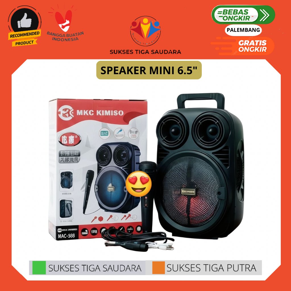 SPEAKER BLUETOOTH 6'5 INCH KIMISO QS-4001 PLUS MIC