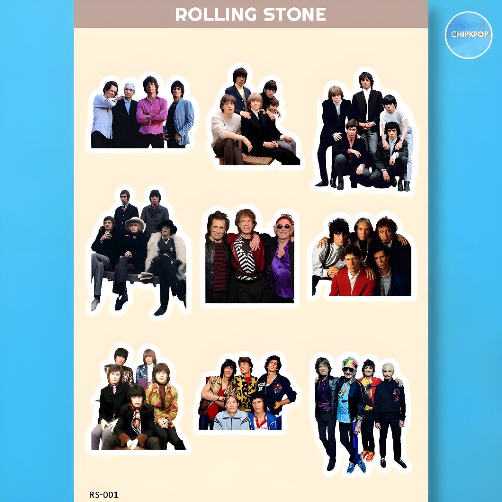 STICKER ROLLING STONE BAND WESTERN I ROLLING STONE BAND I STICKER BAND I STICKER BAND WESTERN ROLLIN