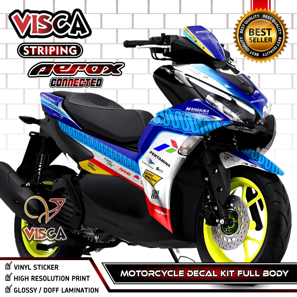 Decal Aerox 155 Connected 2021 2022 Full Body - Stiker Aerox 155 Connected 2021 2022 Keren - Decal A