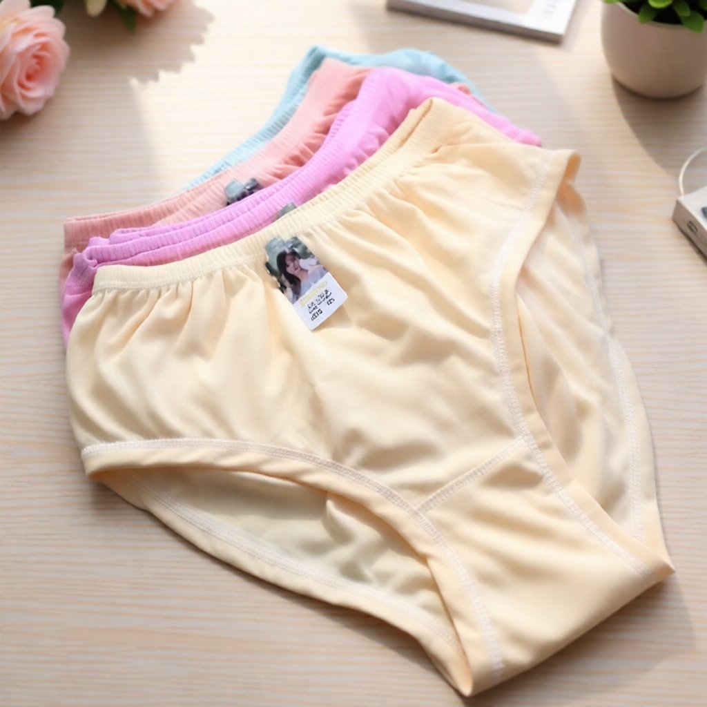 12 Pcs Cd Wanita Polos Lusinan Murah Celana Dalam Wanita Dewasa Jumbo Zahra (PLO)