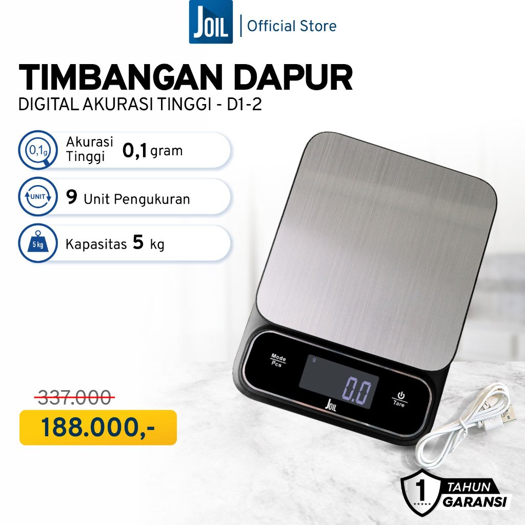 Joil D1 Timbangan Dapur Digital