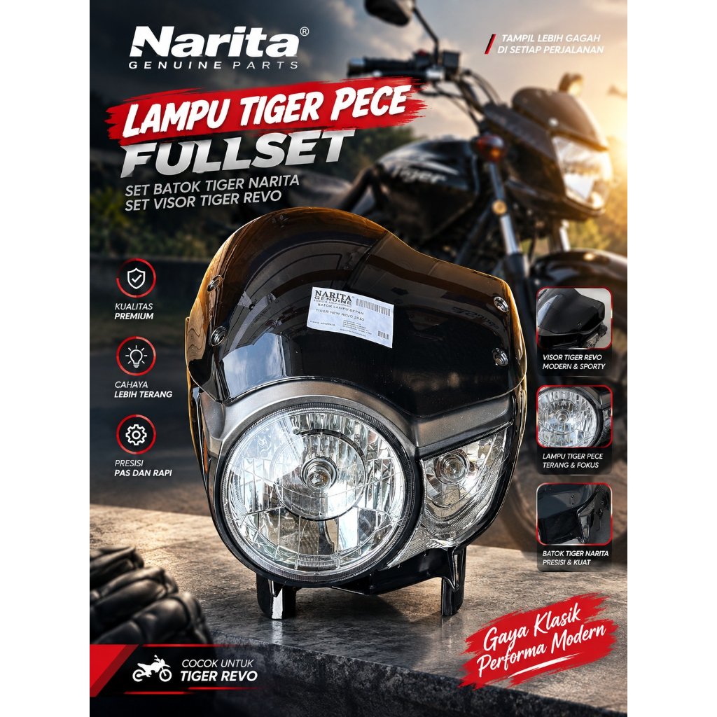 LAMPU PECE Lampu Tiger Pece REFLEKTOR PECE LAMPU PECE Reflector tiger revo 2010/headlamp tiger pece 