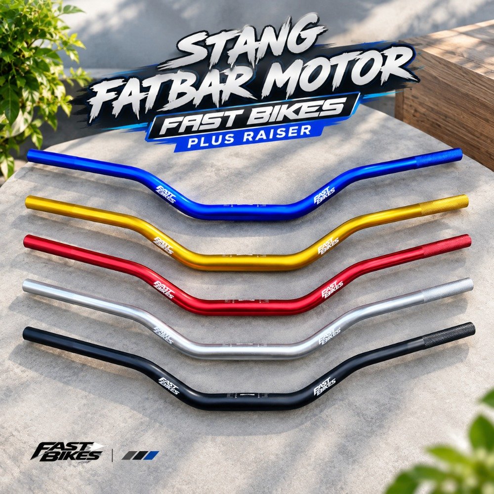 FASTBIKES Stang Fatbar Type High Universal Buat Nmax/Xmax/Vixion/Cb150r/Bison/Megapro/Verza/Mt25/Xab