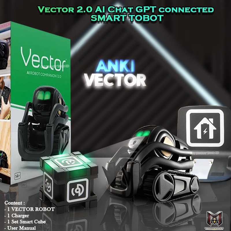 Robot AI Anki Vector 2.0 Pendamping Pintar Interactive With Dock Charging + Cube Original Bergaransi