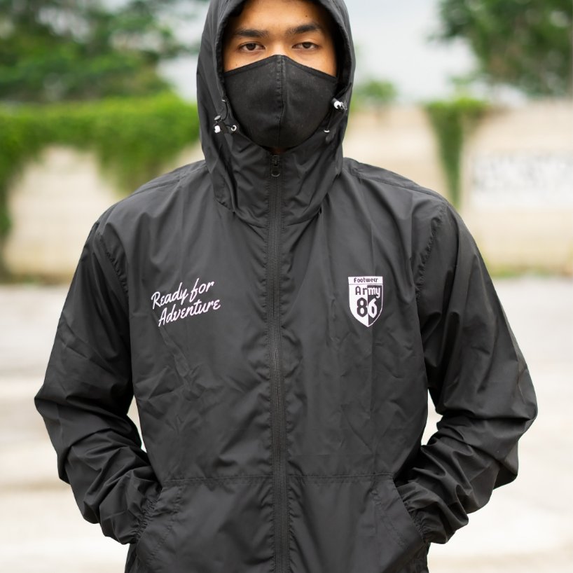 Army86 Jaket Olahraga Parasut Pria
