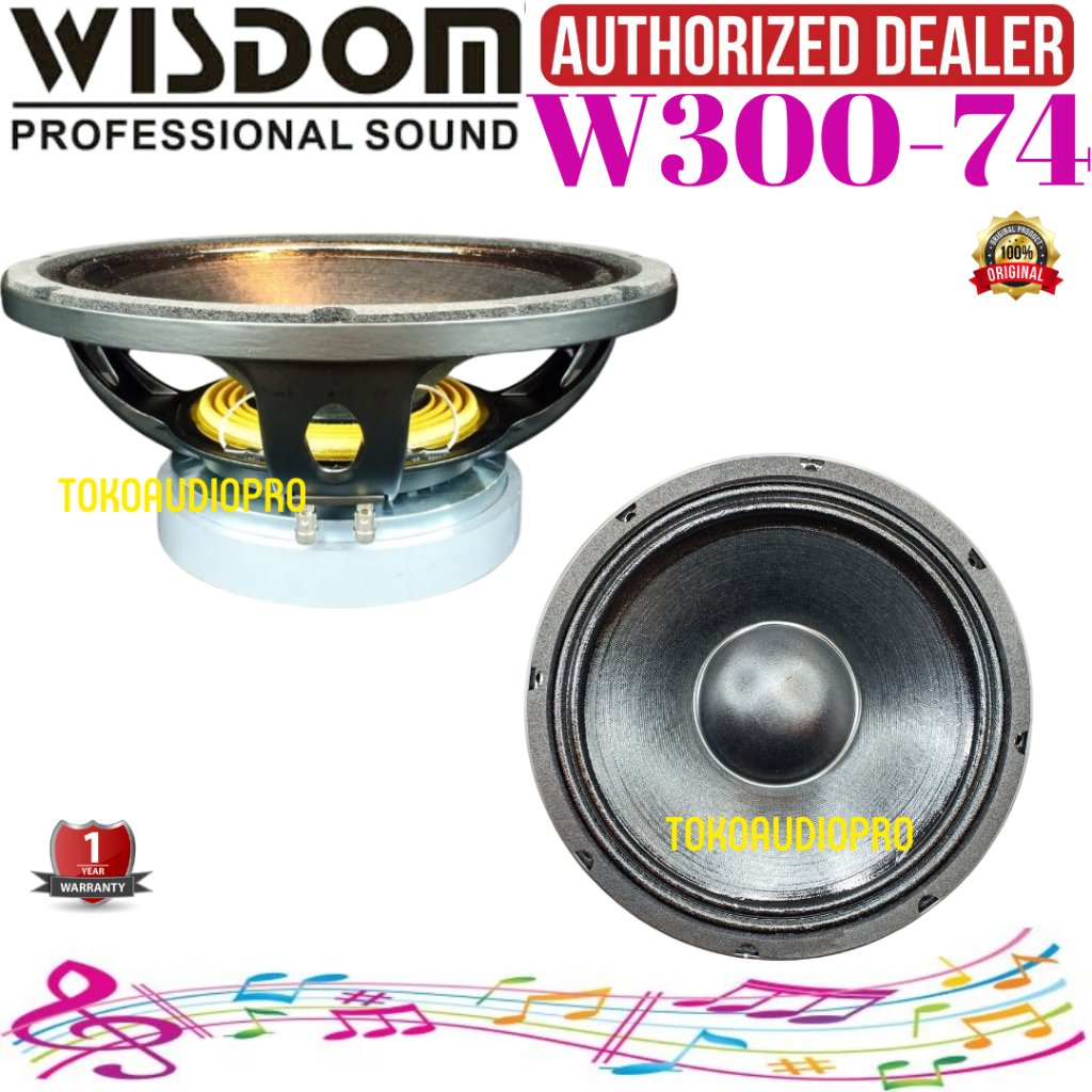 Wisdom Komponen W30074 Speaker Component W300-74 Original Wisdom W300-74 W-30074