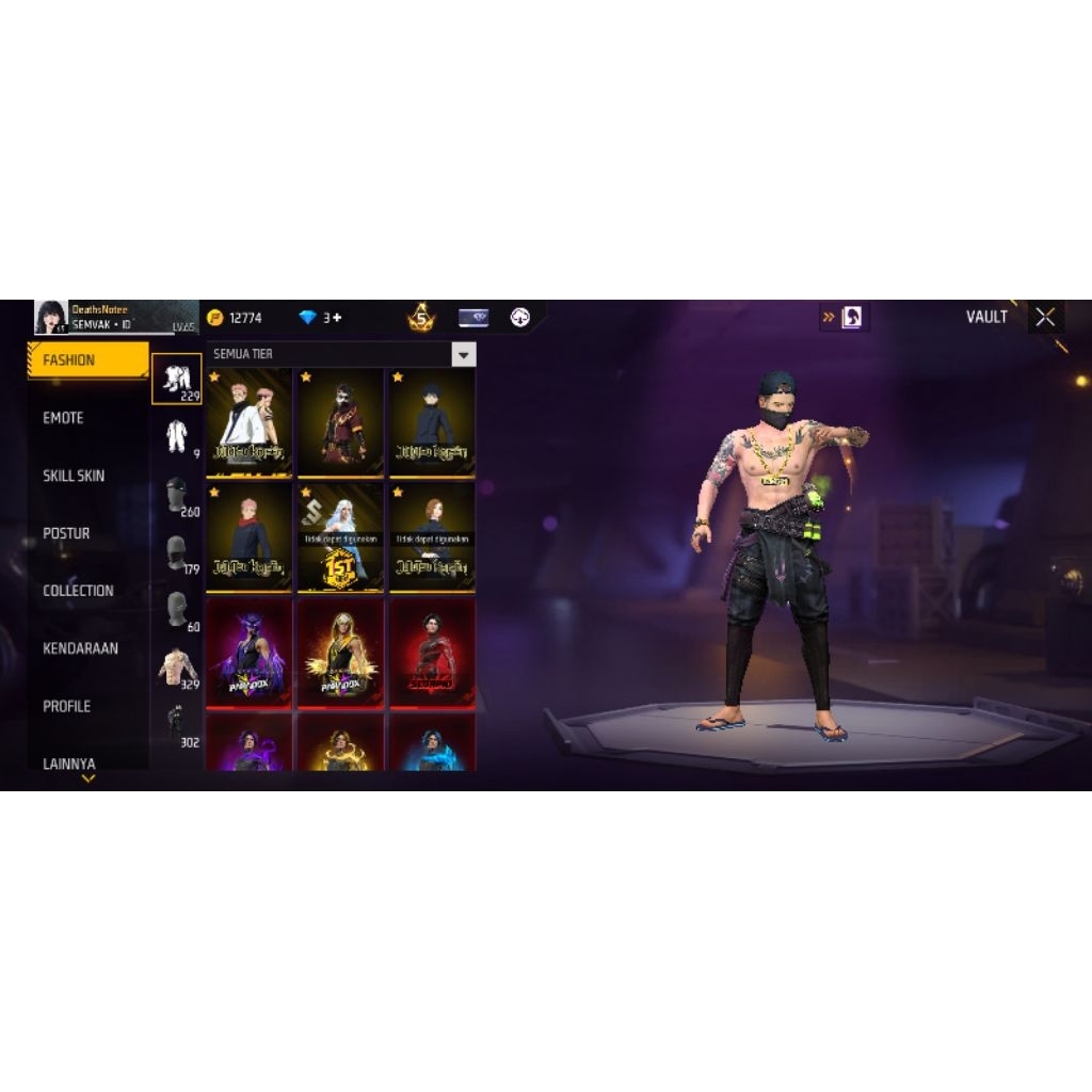 Akun Free Fire Sultan Murah