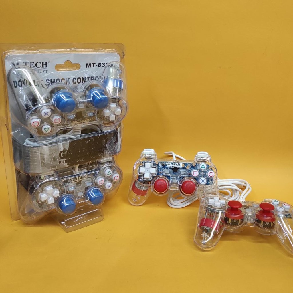 M-Tech Gamepad Stik PC Joystick Stick PC Double Getar Garansi Resmi Original