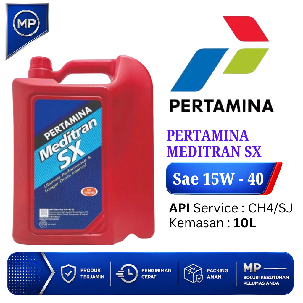Oli Mesin Diesel Pertamina Meditran SX 15W-40 / Meditran / Pertamina 10 Liter