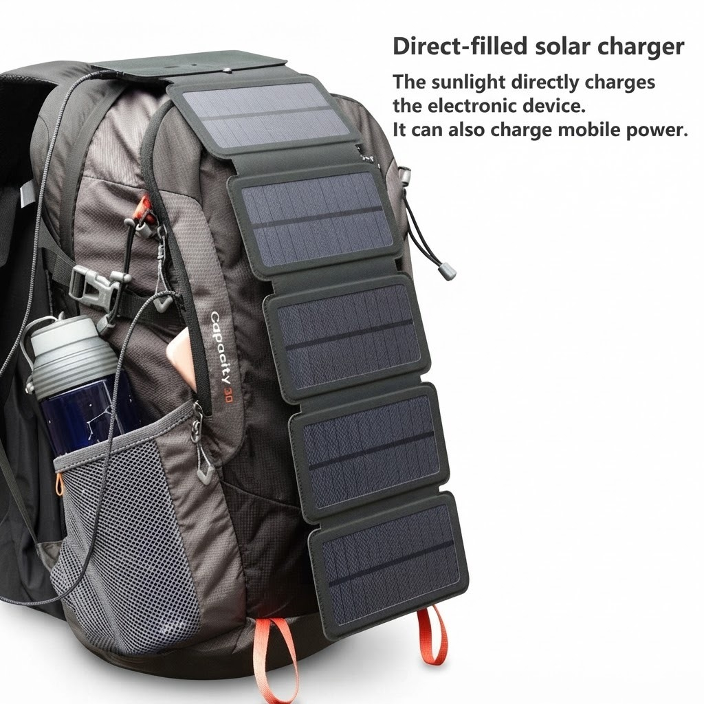 Solar Panel Portable 9W USB Charger Tenaga Surya Lipat HP