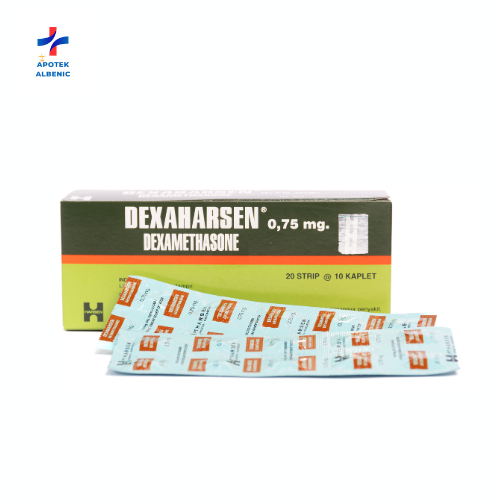 DEXAMETHASONE GENERIK HARSEN 0.75 MG 1 STRIP @ 10 KAPLET