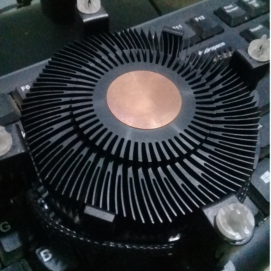 HSF Intel LGA 1200 Gen 10th Heatsink Hitam Inti Tembaga