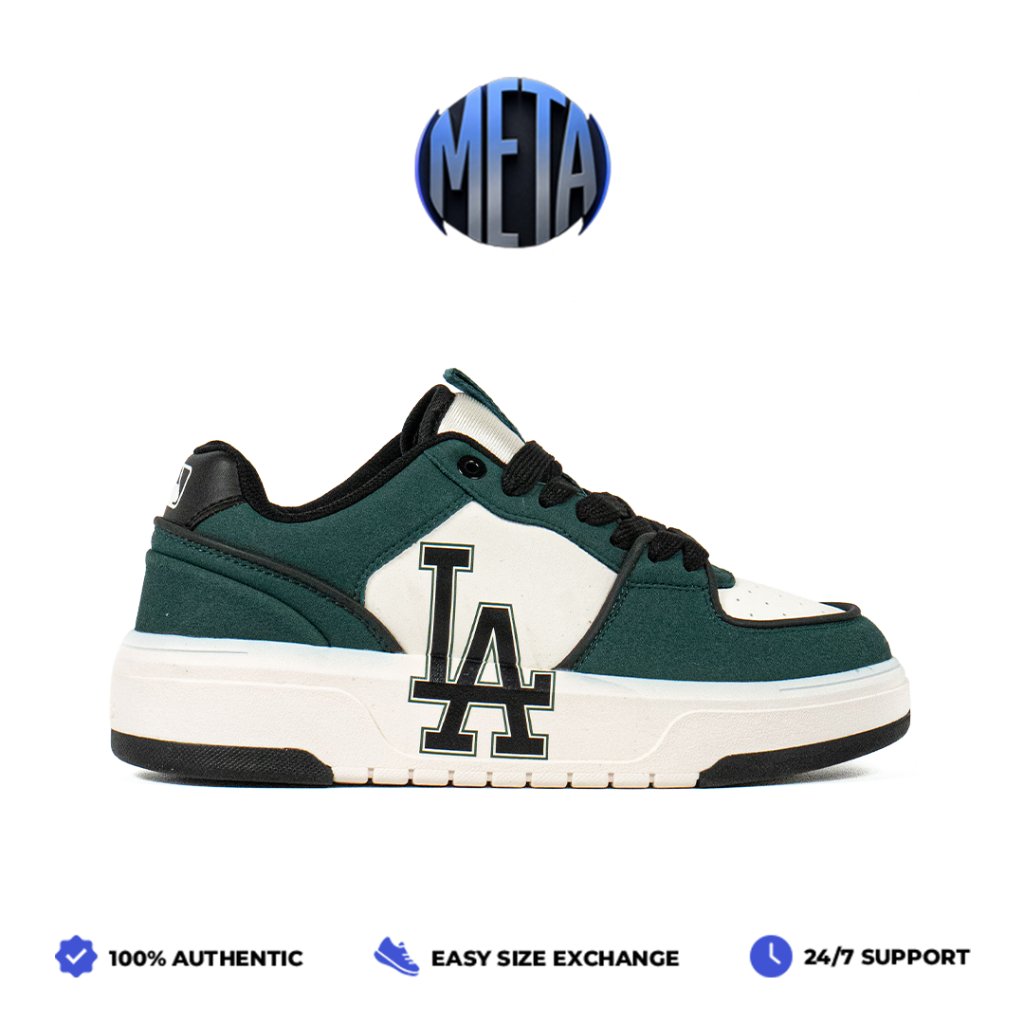 Meta Shoes - Sepatu Korea MLB Chunky Liner Basic SD Los Angeles LA Dodgers Green Sneakers Casual Out
