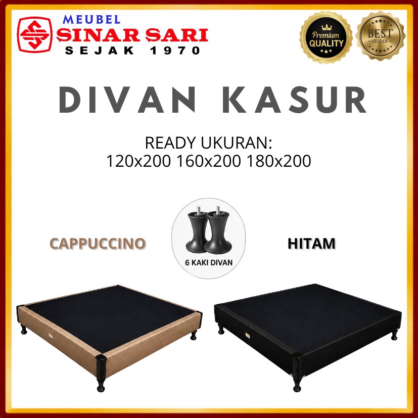 Dipan KASUR Divan SpringBed Minimalis Modern Tempat Tidur Size 120x200 160x200 180x200