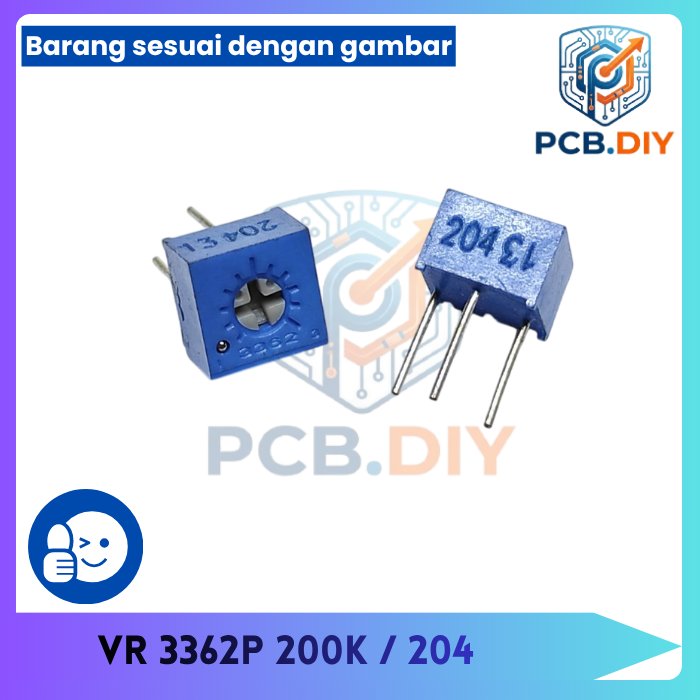 3362P trimpot variabel resistor Presisi 200K 200k 204 3362 p 3362 P 204