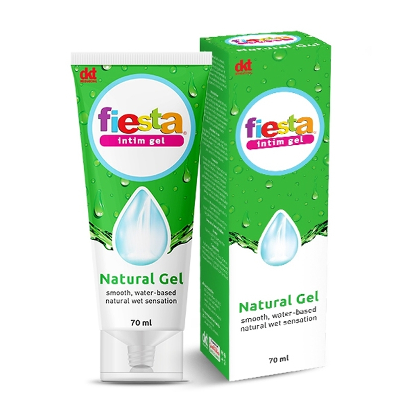 Fiesta Intim Natural Gel Pelumas 70ml - Natural Gel, Tidak Menyebabkan Iritasi