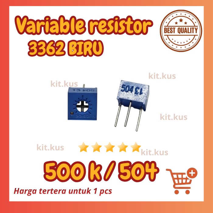 3362P trimpot variabel resistor Presisi 500K 500k 504 3362 p 3362 P 504