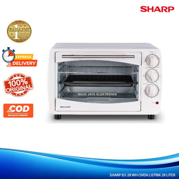 SHARP Oven Listrik 28 Liter EO-28 WH Toast Grill Bake Roast & Convection Libre Series