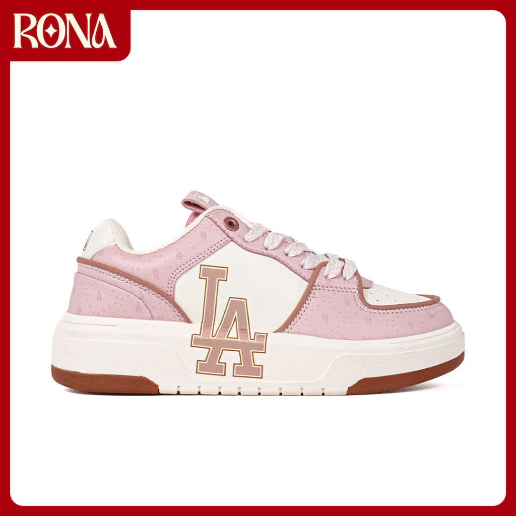 RONA Shoes - Sepatu Korea MLB Chunky Liner Los Angeles LA Pale Peach Pink Sneakers Casual Outdoor In