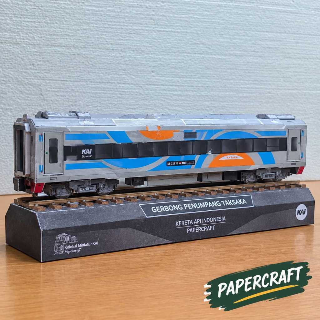 [Papercraft] Miniatur Gerbong Kereta Api Terbaru - Kerajinan Tangan DIY