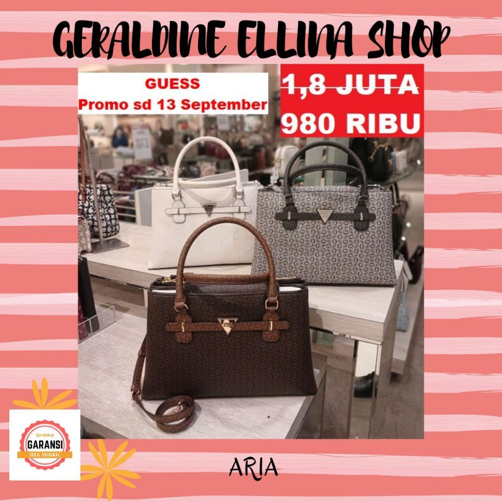 Tas Guess wanita sale satchel bag original store seri AMARA BUCKET