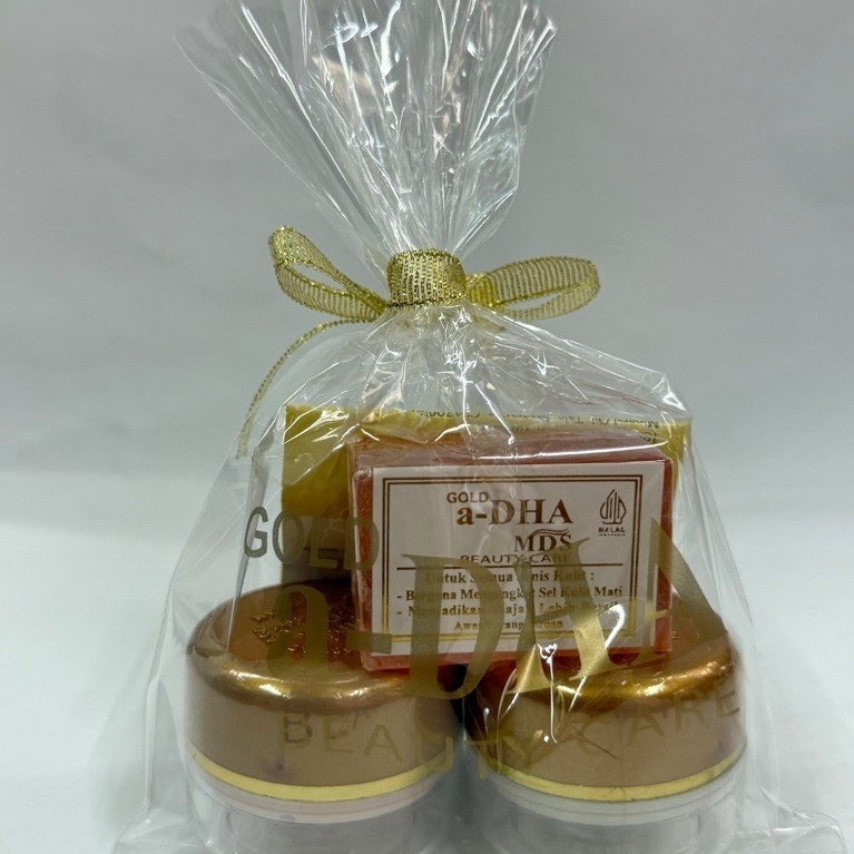 (1 Paket 3in1) Cream Dha GOLD MDS Super Original 100% Pemutih dan Pencerah Wajah