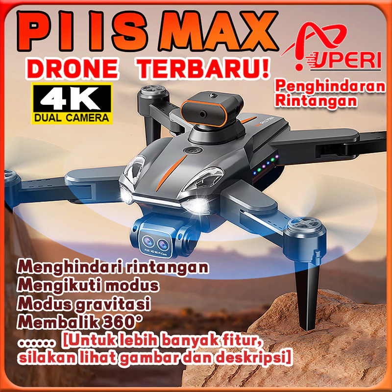 Smart Drone P11S MAX Dual HD Camera Shoot Original Indoor Outdoor Drone Mini RC Drone