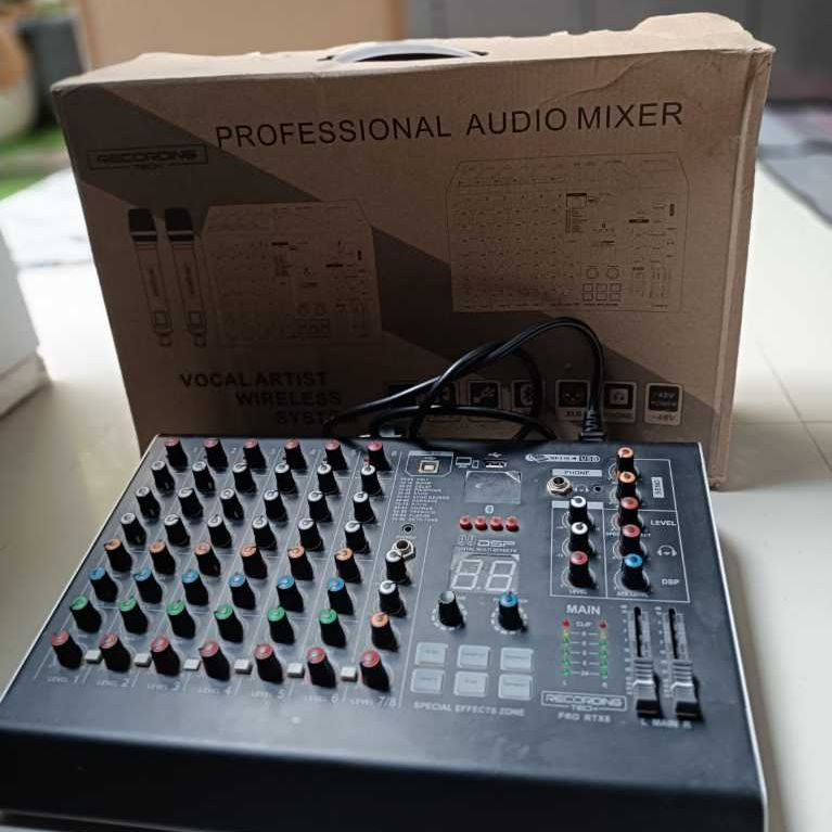 Mixer Audio Recording Tech Pro RTX 8 PRORTX8 PRO RTX8 ORIGINAL 8CH WITH SPECIAL EFFECT (Second)