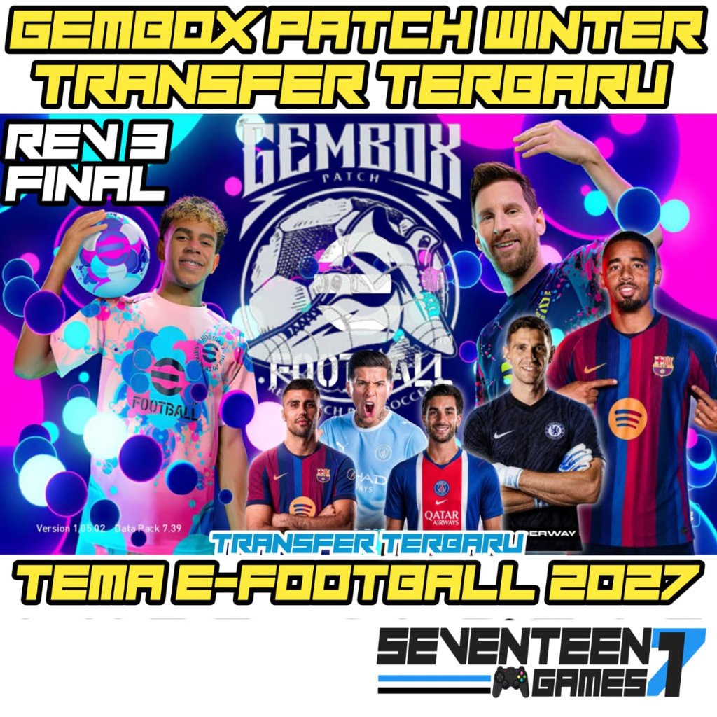 Gembox Patch Winter Final Transfer Tema eFootball 2027 PES 2018 Rev 3