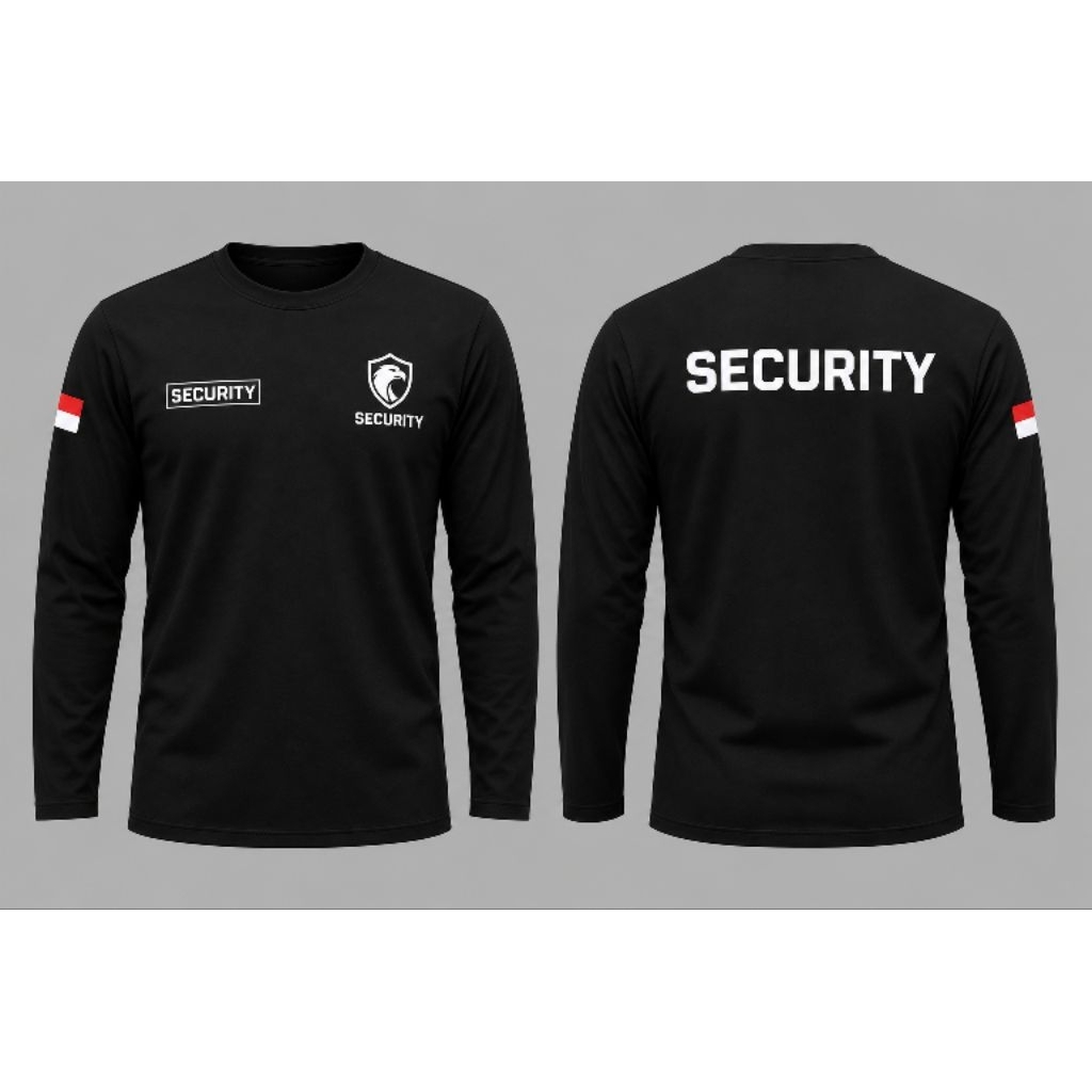 Kaos T-Shirt  SECURITY Desain Tactical Baju Distro Ukuran S -XXL