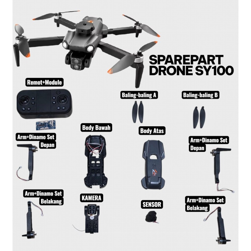 SPAREPART DRONE SY100 TERLENGKAP