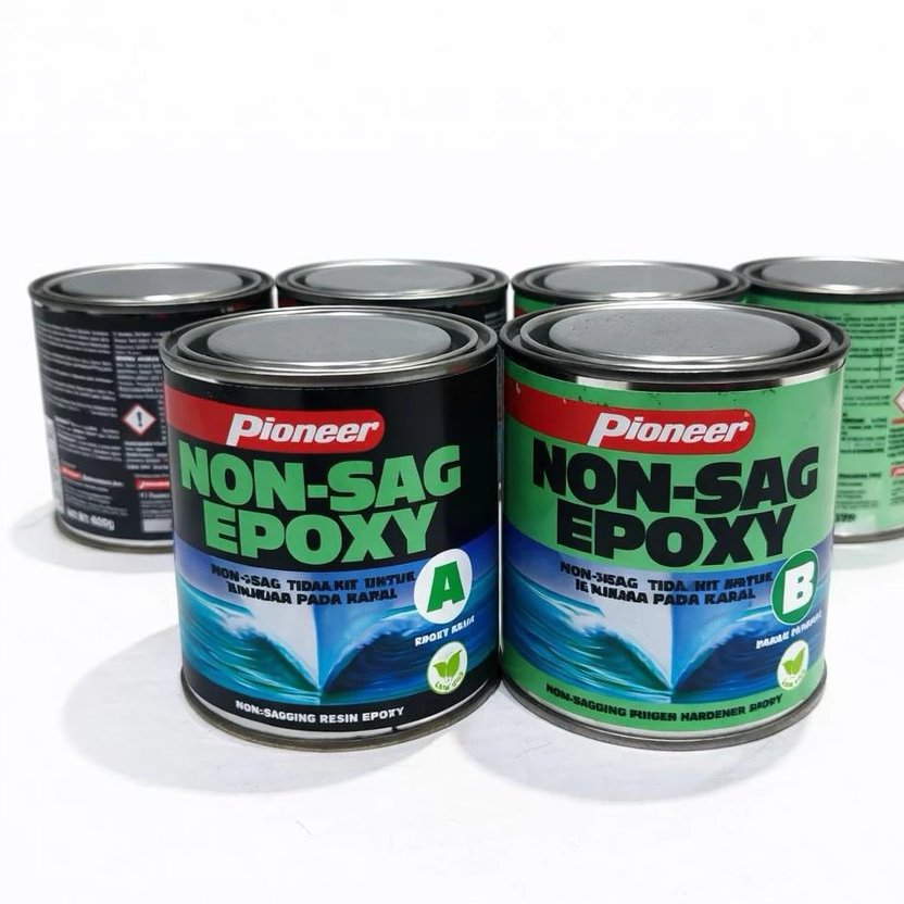 Pioneer Epoxy non sage A 400 gram & B 395 gram (set) Guarantees 100% Original