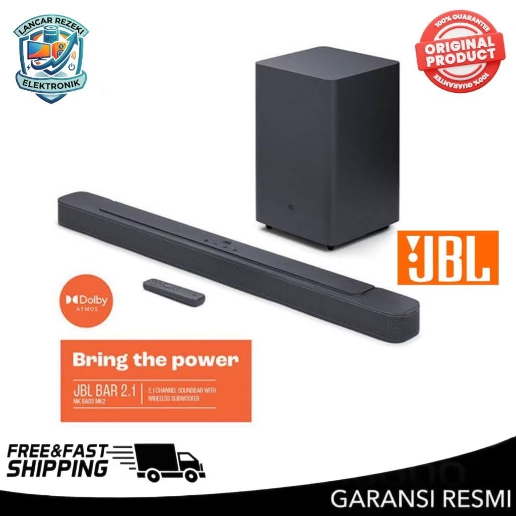 JBL SOUNDBAR 2.1CH DEEP BASS MK2 WITH WIRELESS SUBWOOFER